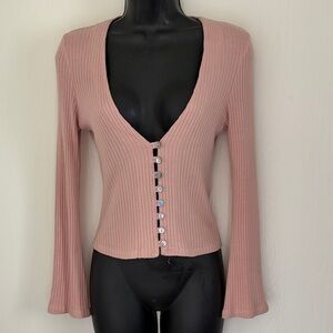 Reformation Gellar Ribbed Top